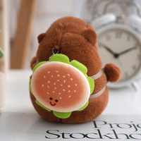 RJ Schattige Fruit Capibara Pluche Sleutelhanger Cartoon Knuffeldier Sleutelhanger Tas Hangertje Rugzak Hangdecoratie Cadeaus Klauwautomaat