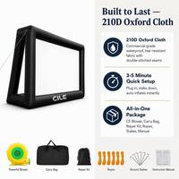 Écran de cinéma gonflable géant pour l'extérieur, taille personnalisée, écran de projection, kit de cinéma pop-up avec souffleur et sac