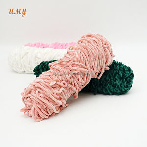 Fil A Crocheter Hilos de ganchillo Poliéster <span class=keywords><strong>Chenille</strong></span> Hilo de terciopelo Hilo de ganchillo <span class=keywords><strong>Lana</strong></span> al por mayor a granel para tejer y accesorios - Product Image 3