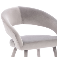 Chaise de salle à manger en velours souple, mobilier de salon moderne en tissu simple, style français