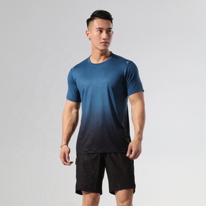 Ropa de equipo personalizada para hombre, camiseta de secado rápido para correr, deportes, gimnasio, Yoga, camiseta de maratón de cuello redondo - Product Image 5