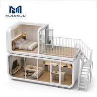 Cabine Apple de 40 pieds, coupe-vent, imperméable et respirante, design moderne, maison préfabriquée en conteneur, bureau, cuisine, chambre, salle de bain