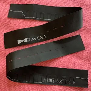 adjustable brand logo silk material bow tie ribbons,smooth surface satin bow tie neck tapes with adjustable holes