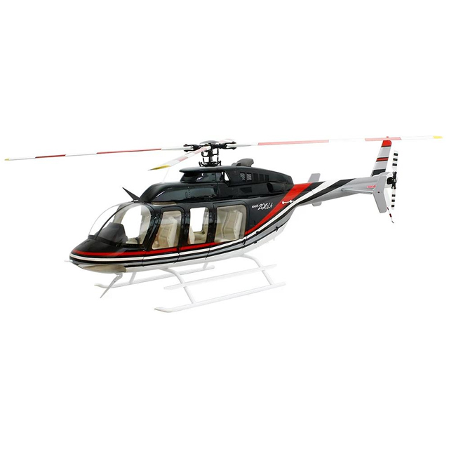 ラジコンヘリコプター胴体700サイズBell407黒/赤/白おもちゃ