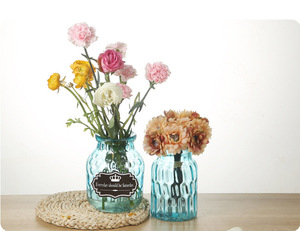 Jarrón Moderno de Vidrio Transparente con Flores Pequeñas, Jarrón Decorativo para Centros de Mesa de Boda - Product Image 4