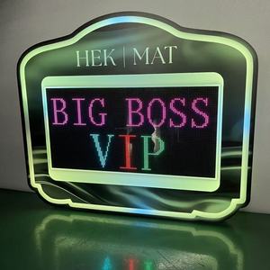 VIP Programlanabilir LED Ekranlı Şişe Sunum Cihazı Akrilik Neon Işıklı VIP Mesaj Gösterge Panosu Gece Kulübü Lounge Şişe Servisi için - Product Image 4