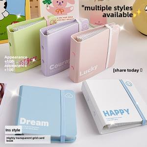 Nouvel Album Photo en Cuir Style <span class=keywords><strong>Sentance</strong></span> Ins, Haute Qualité, pour Filles, avec Feuilles Mobiles, Rangement de Petites Cartes 3 pouces, pour Collection de Photos - Product Image 4