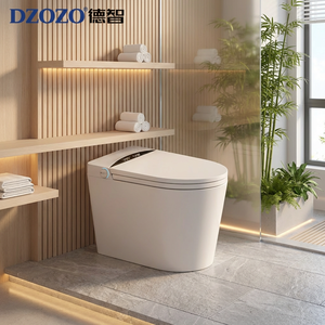 Télécommande puissante pour toilettes intelligentes, ouverture/fermeture automatique du couvercle, eau chaude instantanée, siège chauffant allongé, veilleuse - Product Image 1