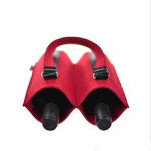 Une seule bouteille et plusieurs bouteilles de sacs à vin en feutre peuvent être utilisées pour protéger le vin - Product Image 4