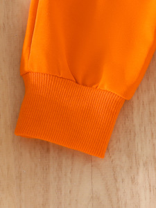 Disfraz de Halloween Personalizado con Estampado de Cara Sonriente para Niños Pequeños, Color Naranja, 80-120, Conjunto de 2 Piezas de Ropa para Bebés y Niños Pequeños, Sudadera y Pantalones - Product Image 5