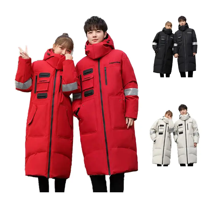 Custom Puffer Jacket Long Winter Coat For Men Jackets Winter Quilted