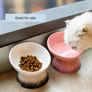 Kleine Keramik Tierfutterschale, Erhöhte Katzennäpfe, Gekippte Erhöhte Futter- oder Wassernäpfe - Product Image 5