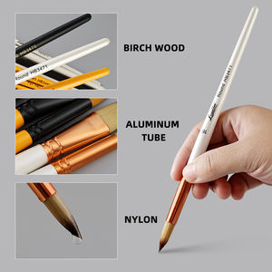 Ensemble de pinceaux aquarelle Loseiltin pour artistes et débutants, poils en nylon, manche en bois, pinceaux pour la <span class=keywords><strong>peinture</strong></span> - Product Image 4