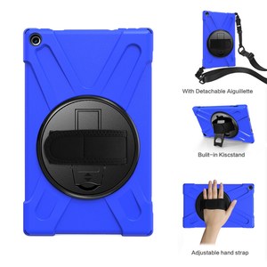 Funda Protectora de Silicona 3 en 1 con Rotación de 360 Grados para <span class=keywords><strong>Ama</strong></span> Fire7 Fire8 Fire10 HD 10 Plus 2023 HD10, con Correa de Mano y Hombro - Product Image 6
