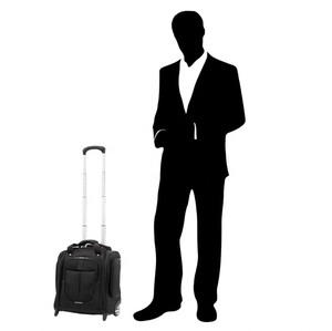 Maleta <span class=keywords><strong>de</strong></span> Mano con Ruedas, Color Negro <span class=keywords><strong>Medianoche</strong></span>, <span class=keywords><strong>Dos</strong></span> Ruedas, Ligera, <span class=keywords><strong>de</strong></span> Poliéster, Moderna, Tamaño <span class=keywords><strong>de</strong></span> Cabina, con Asa Telescópica - Product Image 6