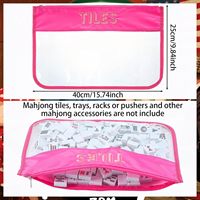 Ensemble de rangement moderne pour Mahjong transfrontalier, grande capacité, écologique, sac fourre-tout portable, sac à règle de transport, pour Mahjong et Poker