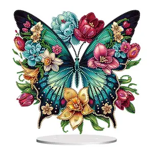 2024 화려한 아크릴 새로운 나비 DIY 구슬 예술 공예