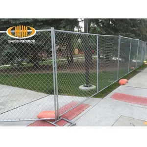 6 'x 12 'geçici zincir bağlantı şantiye çit panelleri