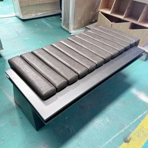 Chaise <span class=keywords><strong>de</strong></span> canapé en métal en acier inoxydable <span class=keywords><strong>Centre</strong></span> commercial Siège <span class=keywords><strong>de</strong></span> repos Chaise <span class=keywords><strong>de</strong></span> <span class=keywords><strong>loisirs</strong></span> en cuir - Product Image 4