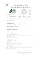 Condensateur disque 27nF X7R 100V pour circuit haute tension haute fréquence