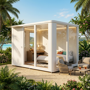 Cocovia - Villa Prefabricada <span class=keywords><strong>de</strong></span> Aluminio, <span class=keywords><strong>Diseño</strong></span> Modular para Residencias Costeras, Resorts, Cabañas <span class=keywords><strong>de</strong></span> Vacaciones, Cabaña Modular para Resorts - Product Image 1