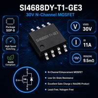 Diode de sécurité à montage en surface NK SI4688DY-T1-GE3, 8 V, 30 V, résistance interne 20 V, ID 11 A, Guangdong