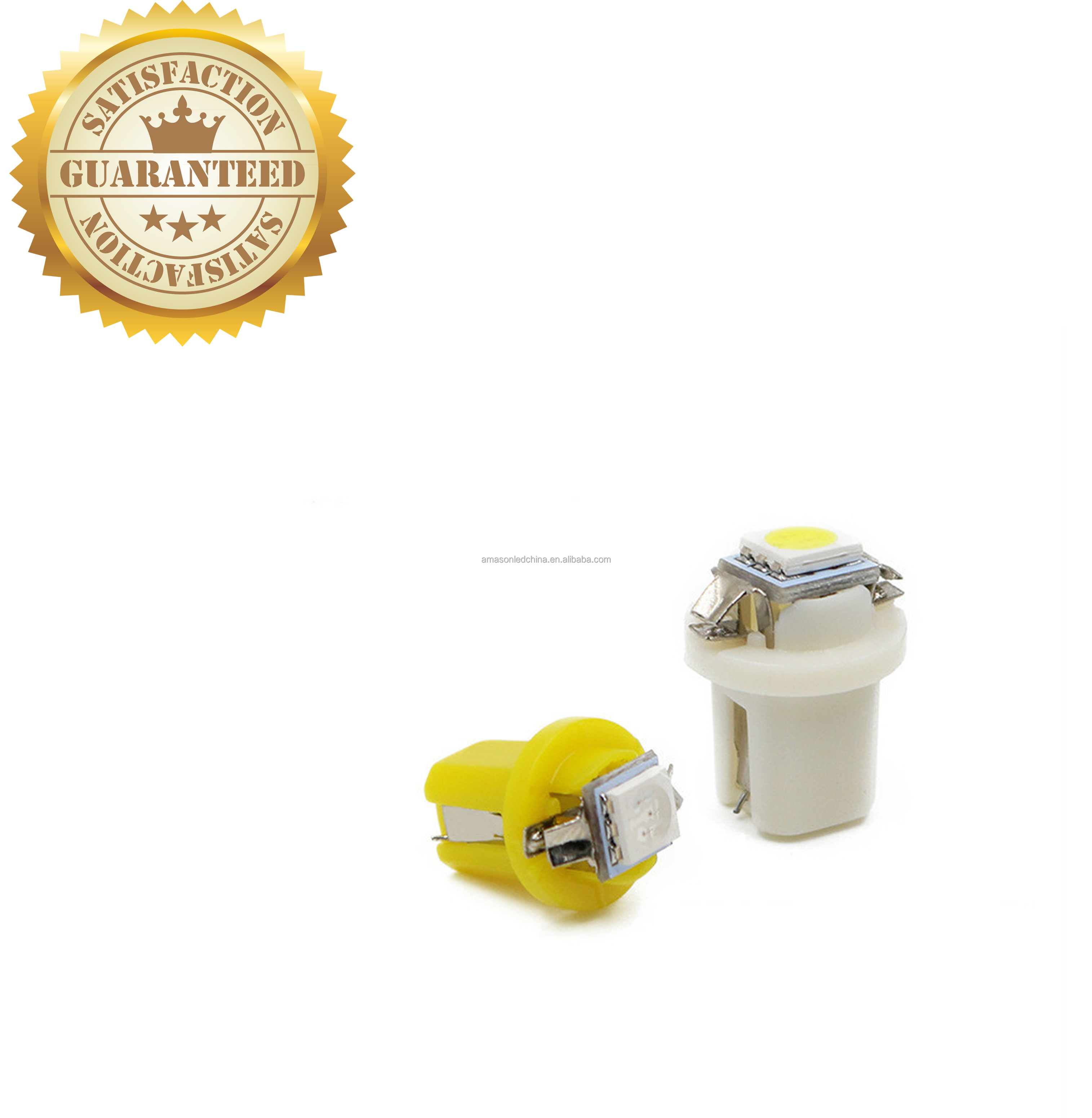 Set 5 Luci LED 5050 SMD B8.3d BAX10S Per Tachimetro E Strumenti Auto – Luce Blu, Plug & Play, Dimmerabili, Sostituzione Diretta Lampadine