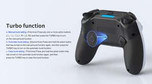 Không dây điều khiển xử lý <span class=keywords><strong>Joystick</strong></span> cho ps5 điều khiển rung cảm giác cơ thể Macro lập trình không dây BT Game pad điều khiển - Product Image 2