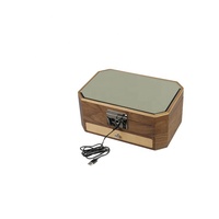 Boîte à bijoux en verre mosaïque moderne de luxe DS avec présentoir à bijoux, plusieurs compartiments, tiroir de rangement, organisateur de bijoux en bois