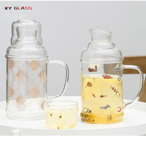 Fabriqué <span class=keywords><strong>à</strong></span> la main de haute qualité résistant <span class=keywords><strong>à</strong></span> la chaleur avec couvercle de tasse <span class=keywords><strong>carafe</strong></span> <span class=keywords><strong>à</strong></span> café infusée <span class=keywords><strong>à</strong></span> <span class=keywords><strong>froid</strong></span> en verre - Product Image 2