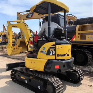 รถขุดขนาดเล็กมือสอง Komatsu PC35MR ราคาถูก 3.5 ตัน PC35 MR รถขุดขนาดเล็ก 3.5T รถตีนตะขาบสำหรับงานก่อสร้าง ขาย - Product Image 1