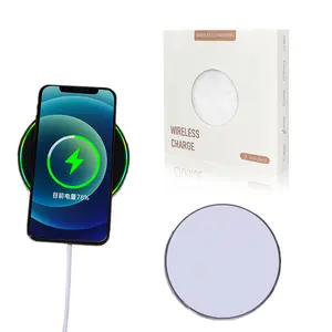 Colorking Wireless Charger Thin Aviation Aluminum Computer Numerical Control Technology Fast Charging Pad Black (NO AC Adapter)