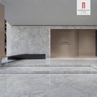 Carrelage en pierre frittée grand format 1600x3200mm, imitation marbre quartzite blanc super brillant, pour murs et salles à manger