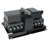 ATS 4P 100A Commutateur de transfert automatique et manuel triphasé à double alimentation pour usage industriel, contrôle intelligent, niveau PC IP20