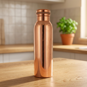 Botella de agua de cobre elegante y de alta calidad, ideal para la oficina y el gimnasio, disponible al por mayor para exportación. - Product Image 4