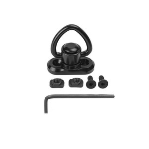 Sangle d'épaule pivotante classique en métal noir en forme de cœur à dégagement rapide de 1 pouce pour la chasse tactique et la sécurité - Product Image 5