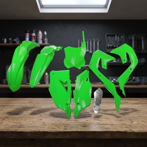 Kit Plastiche Verde Fluorescente Kawasaki KXF 450 2019-2023 Accessori Moto Modello Italia KAKIT227AFLU-5569 - Product Image 3