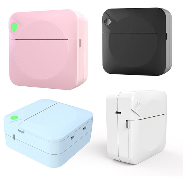 2024 New Wireless Mini Photo Printer Mobile Phone Handheld Inkless Sticker Label Pocket Printer Portable Thermal Printer