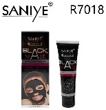 Maschera Gel Nera Saniye R7018 al Collagene per Tutti i Tipi di Pelle, Ingredienti Organici, Origine Cina, Confezione in Scatola Colorata - Product Image 1