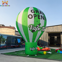 Ballon à air chaud gonflable géant pour la publicité, logo personnalisé, matériau Oxford, garantie 3 ans, utilisation gratuite sur le sol ou sur un toit