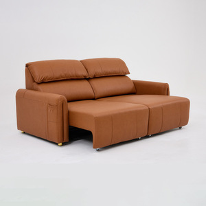 Divano moderno e <span class=keywords><strong>minimalista</strong></span> in pelle con schienale alto divano componibile a due posti letto elettrico allungabile per coppia a doppio uso per <span class=keywords><strong>soggiorno</strong></span> - Product Image 1