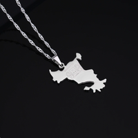Promotion : Collier en acier inoxydable argenté style ethnique pour hommes et femmes, idéal pour les couples, accessoires transfrontaliers – Mayotte, France