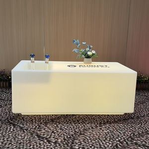 Remote Battery Powered RGB Color KTV LED Bar <strong>Table</strong> Nightclub Illuminated Glowing <strong>Table</strong> with <strong>Beer</strong> Cooler Ice Chest - Product Image 3