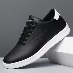 Zapatos Deportivos Casuales Transpirables para Hombre, Cómodos, Antideslizantes, de Encaje, de Caña Baja, Estilo Skateboard, de PU - Product Image 1