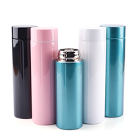 260ml Petite Taille Poche Tasse En Acier Inoxydable Fiole À Vide, Bureau Logo Personnalisé Double Paroi Isolé Thermos Bouteille D'eau