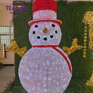 Outdoor Christmas Snowman Motif Lights LED Holiday Decoration for Commercial Landscape Projects - Product Image 5
