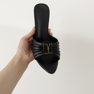 Escarpins à Bout Pointu et <span class=keywords><strong>Talon</strong></span> Chat Bottier, Sandales Ouvertes Sexy à Enfiler, Chaussures d'Été et de Mariée pour Femme - Product Image 2