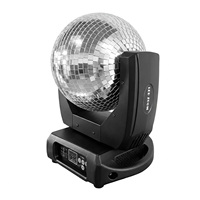 Lumière de boule à facettes dynamique 120W avec effets de réflexion rotatifs, 2 moteurs silencieux, tuiles miroir carrées à haute réflectivité