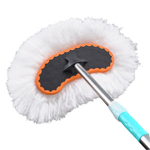 Car Dust Brush Milk Silk <b>Mop</b> Telescopic <b>Handle</b> Car Cleaning Tool - Product Image 5