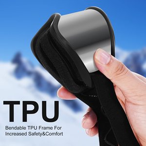 畅销防风滑雪护目镜可弯曲安全舒适TPU框架儿童滑雪护目镜 - Product Image 4